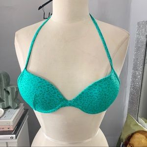 H&M// animal print swim top size 34A